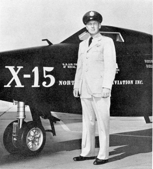 Robert Rushworth, portrait with X-15