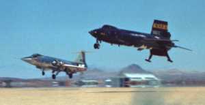 X-15 landing, paced by F-104